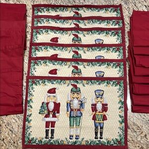 Christmas Nutcracker Placemats Set